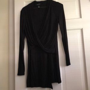 White House black market wrap tunic top